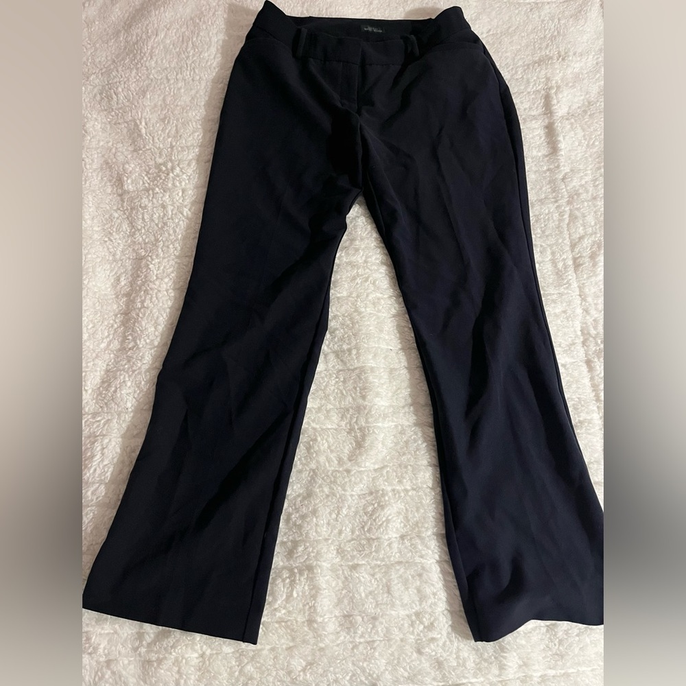 Worthington Petite Curvy Fit Perfect Navy Blue Trouser